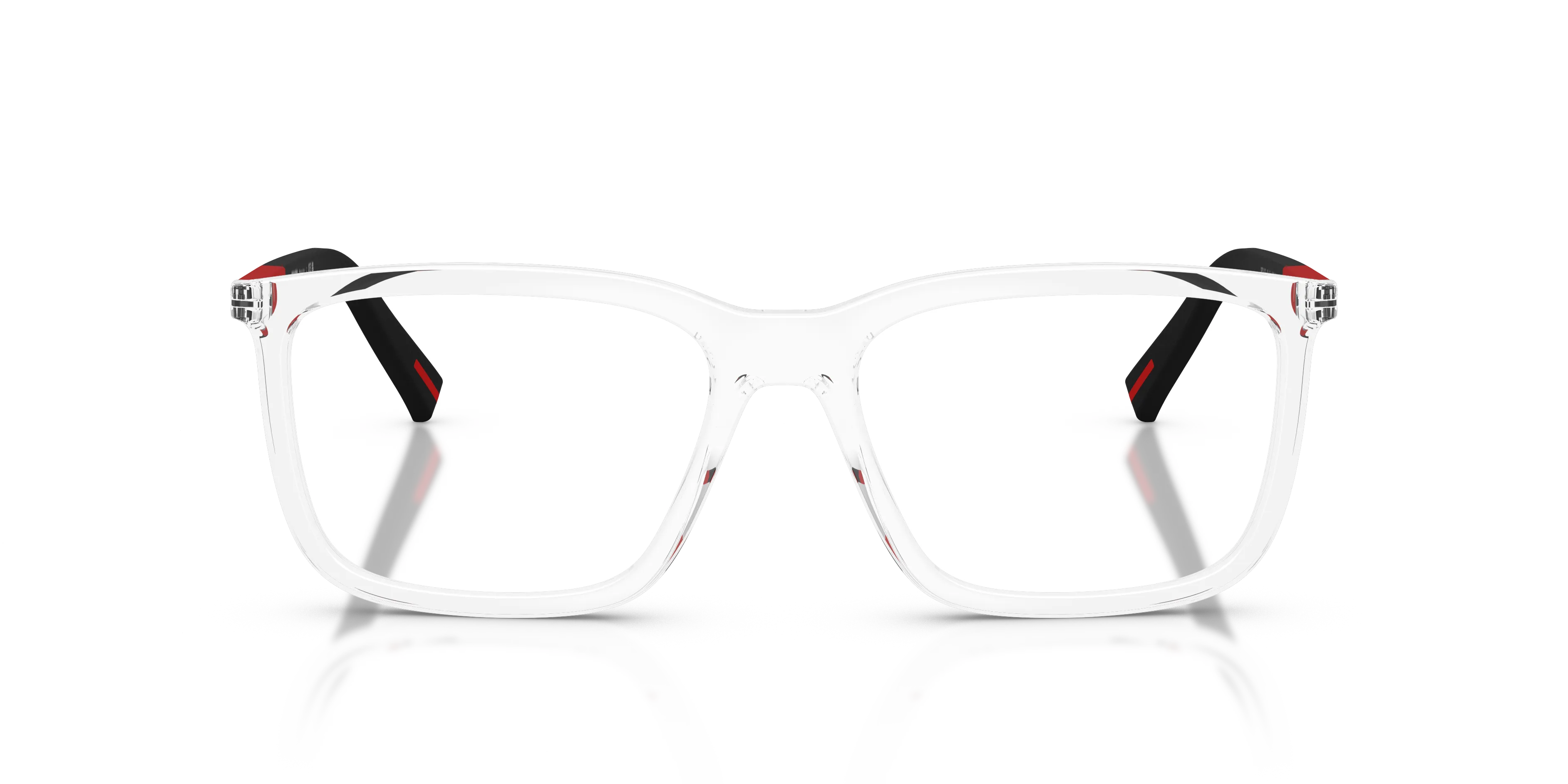 Prada Linea Rossa PS 01SV 2AZ1O1 Montature da vista Iniettato Trasparente Pillow Normale - immagine 3