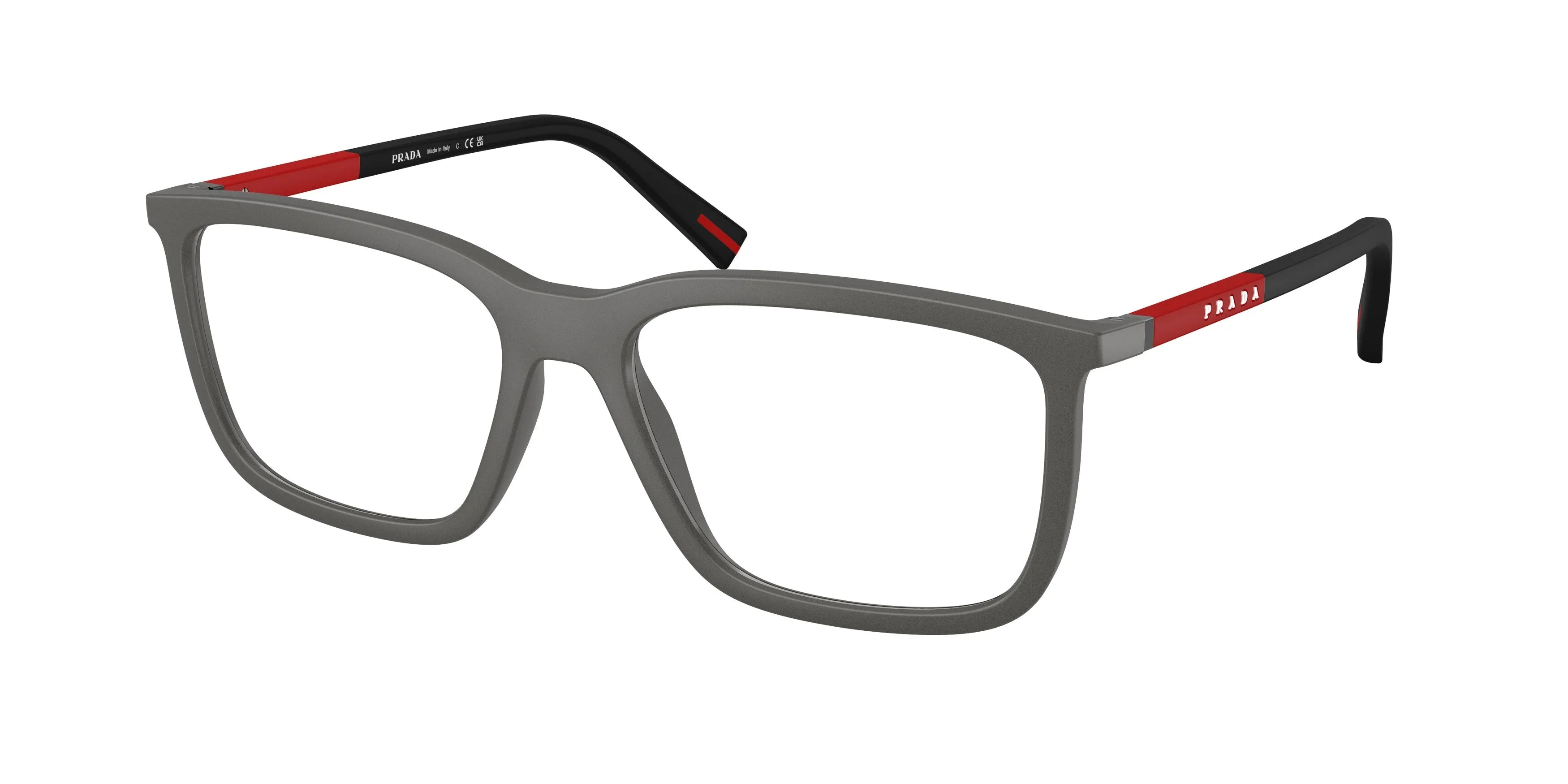 Prada Linea Rossa PS 01SV 16X1O1 Montature da vista Iniettato Grigio Pillow Normale - immagine 1