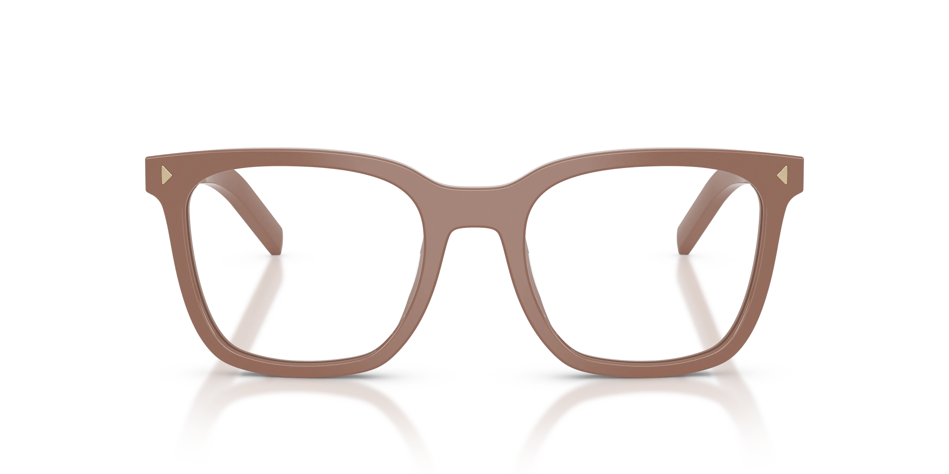 Prada PR B11V 28D1O1 Montature da vista Acetato Marrone Pillow Normale - immagine 3