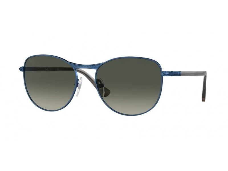 Persol PO1002S 115271 Occhiali da sole Metallo Blu Grigio Pantos Normale Sfumato - immagine 1