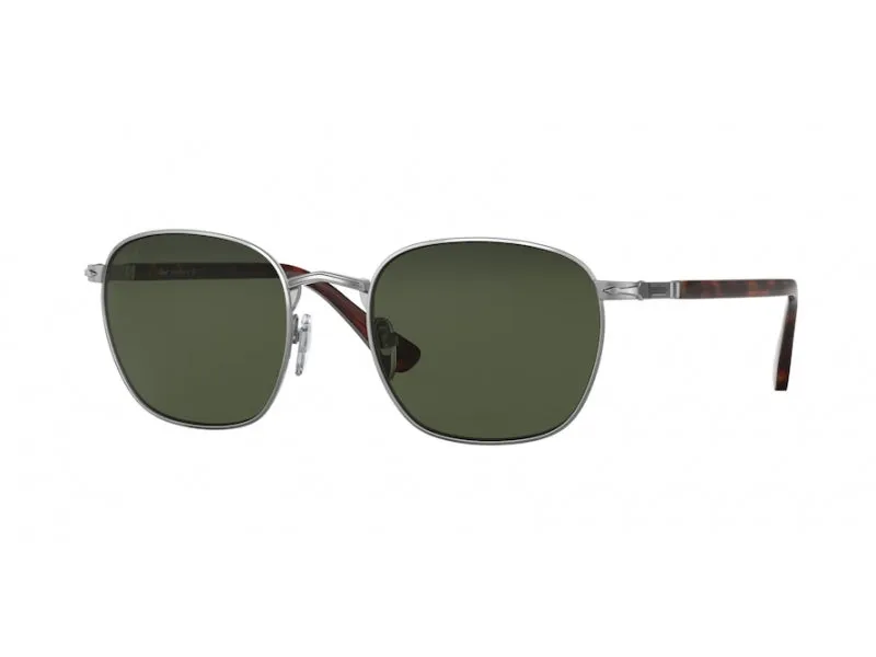 Persol PO2476S 513/31 Occhiali da sole Metallo Canna di fucile Verde Squadrata - immagine 1