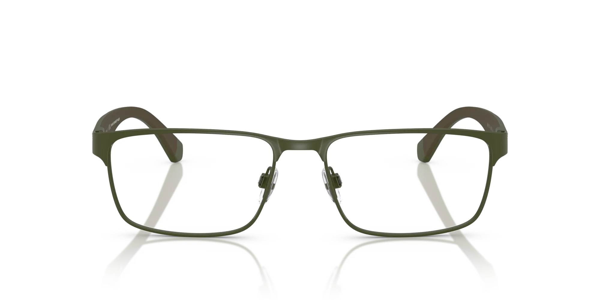 Emporio Armani EA1105 3388 Montature da vista Metallo Verde Trasparente Squadrata Normale - immagine 3