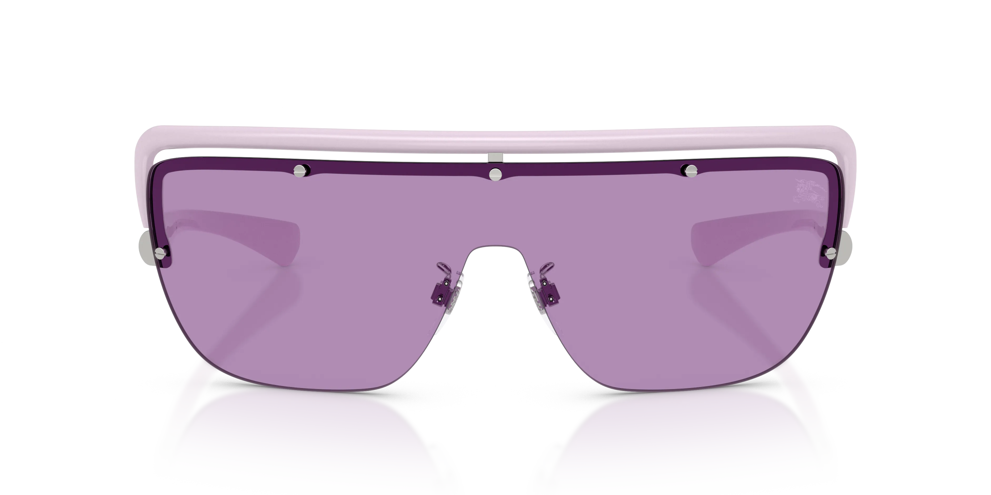 Burberry BE3175 100569 Occhiali da sole Metallo Viola Viola Squadrata Normale - immagine 3