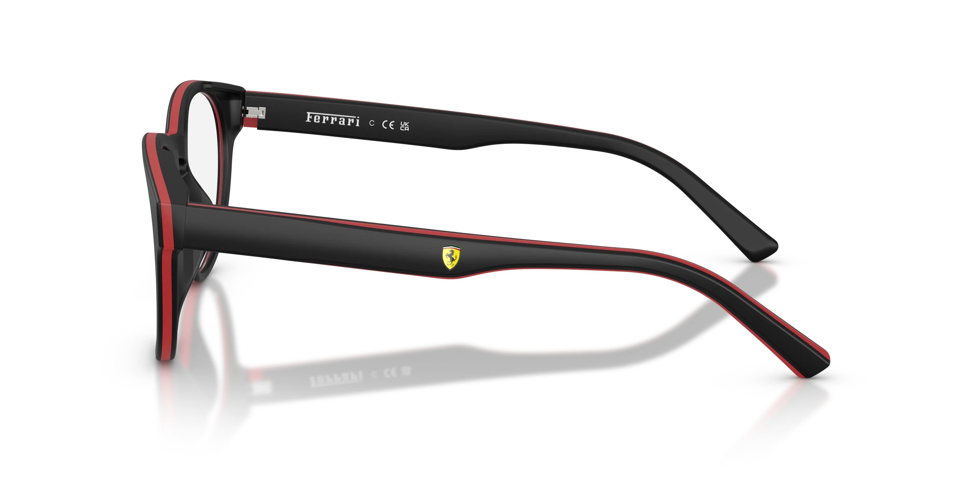 Ferrari Scuderia FZ8022U 744 Montature da vista Acetato Nero Rotonda Normale - immagine 4