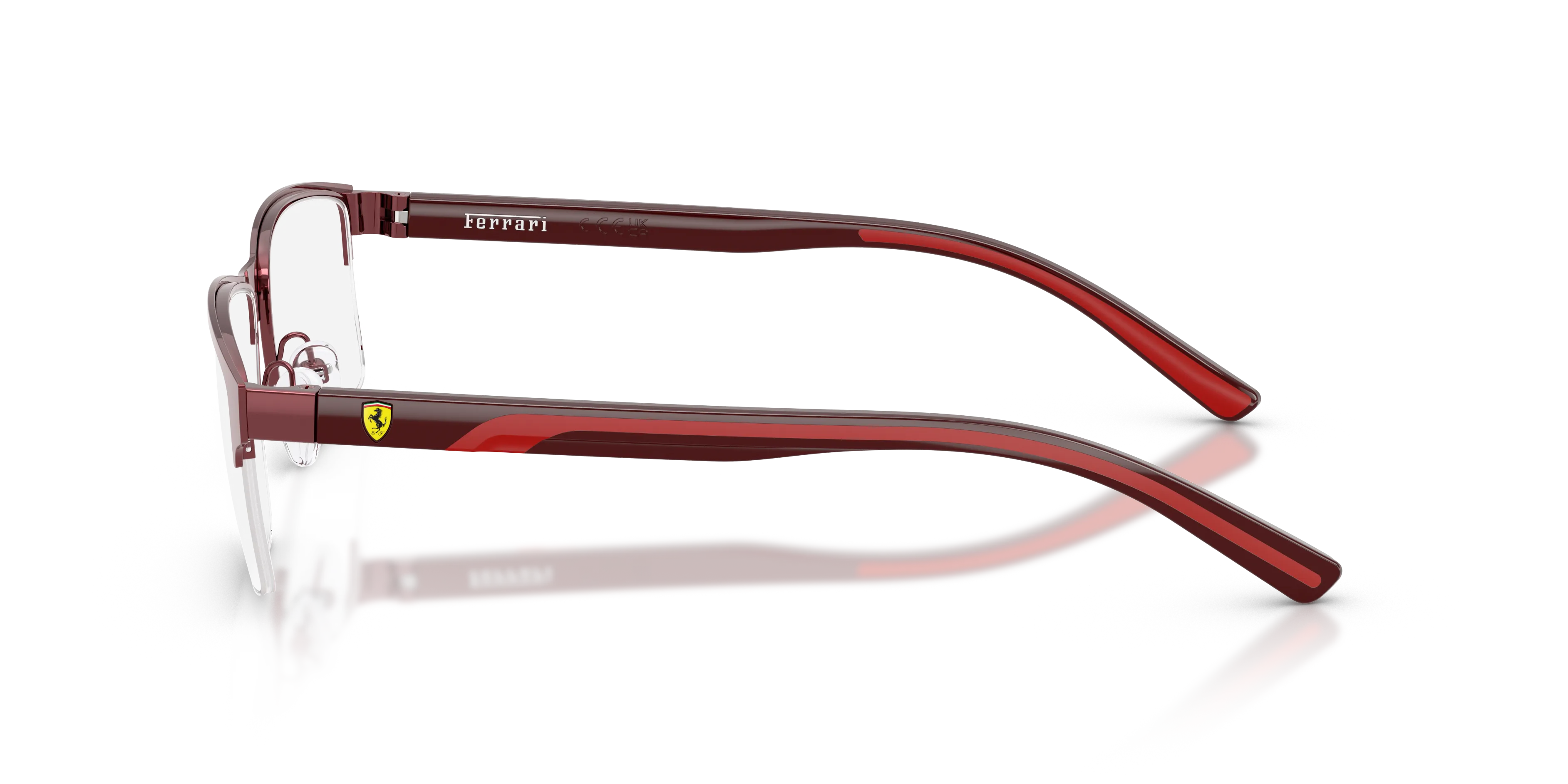 Ferrari Scuderia FZ7015 132 Montature da vista Metallo Bordeaux Pillow Normale - immagine 4