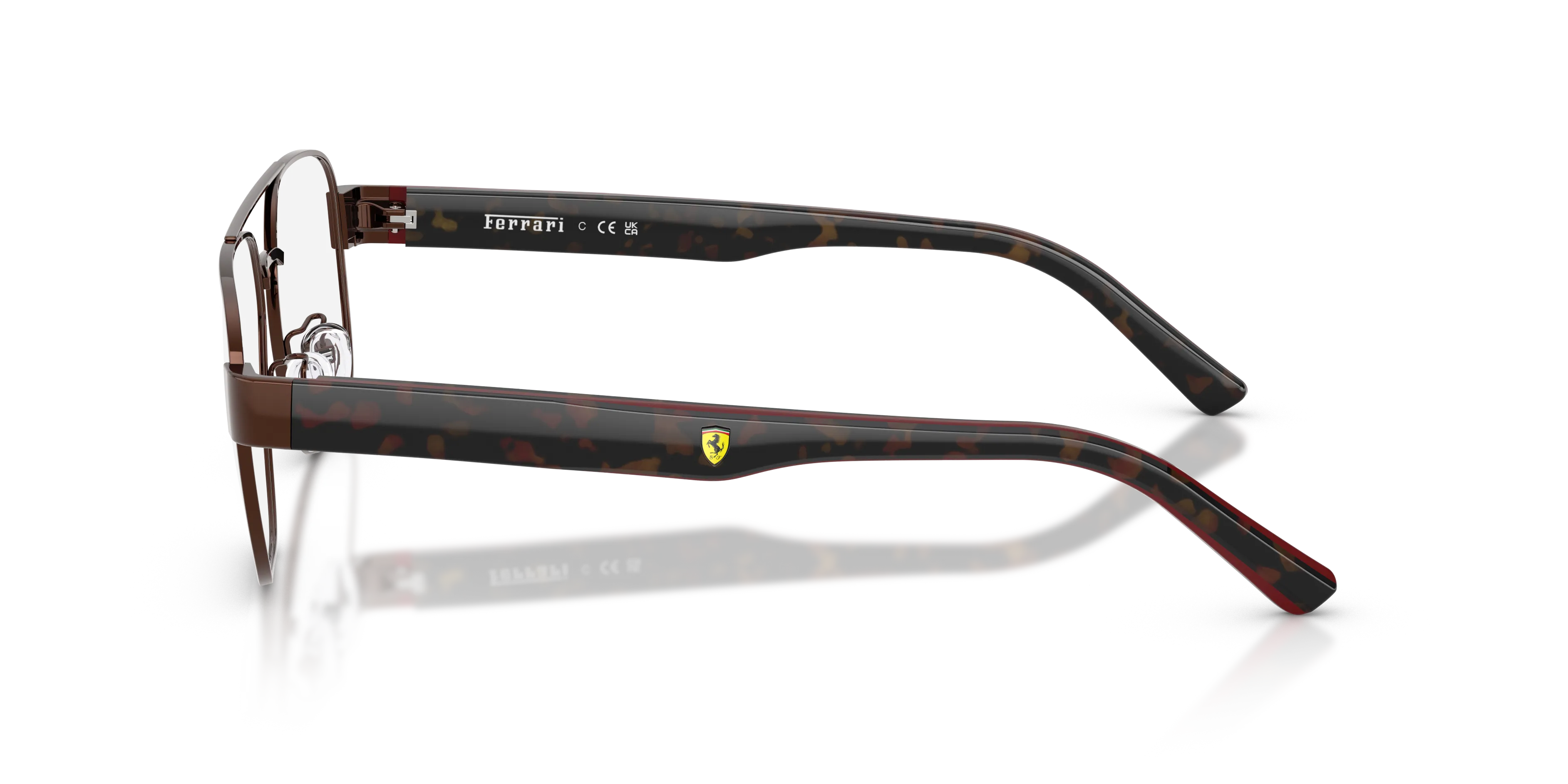 Ferrari Scuderia FZ7014D 134 Montature da vista Metallo Marrone Pillow Normale - immagine 4