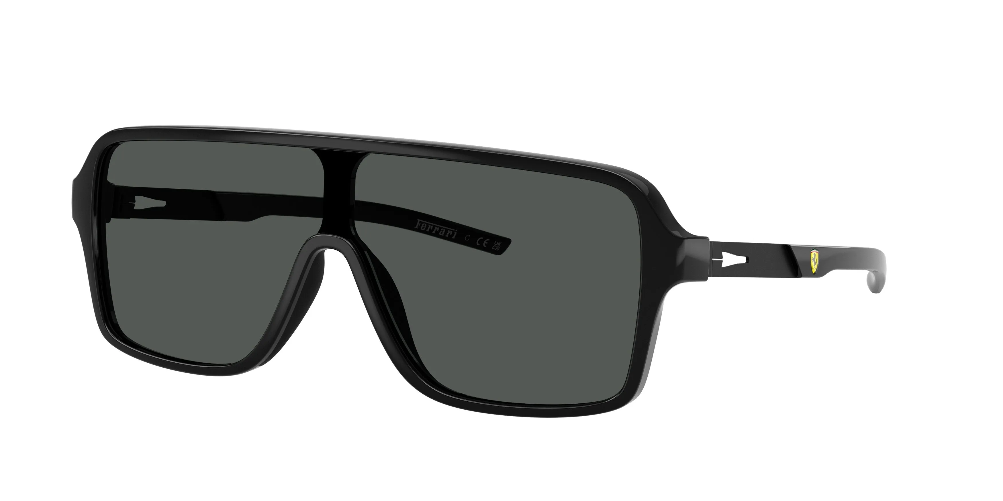 Ferrari Scuderia FZ6022U 504/87 Occhiali da sole Iniettato Nero Grigio Squadrata Normale - immagine 1
