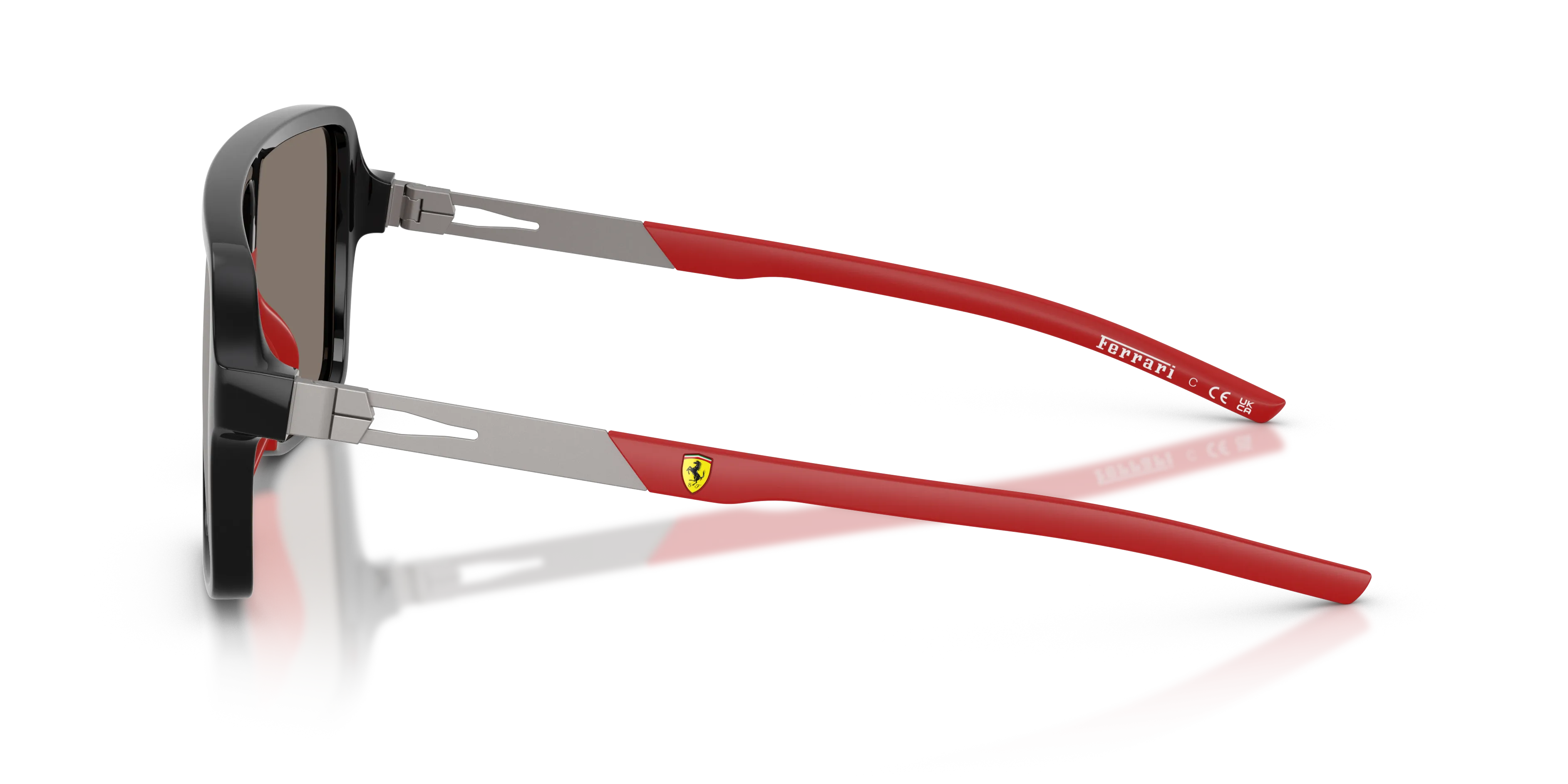 Ferrari Scuderia FZ6022U 501/6G Occhiali da sole Iniettato Nero Grigio Squadrata Normale - immagine 4