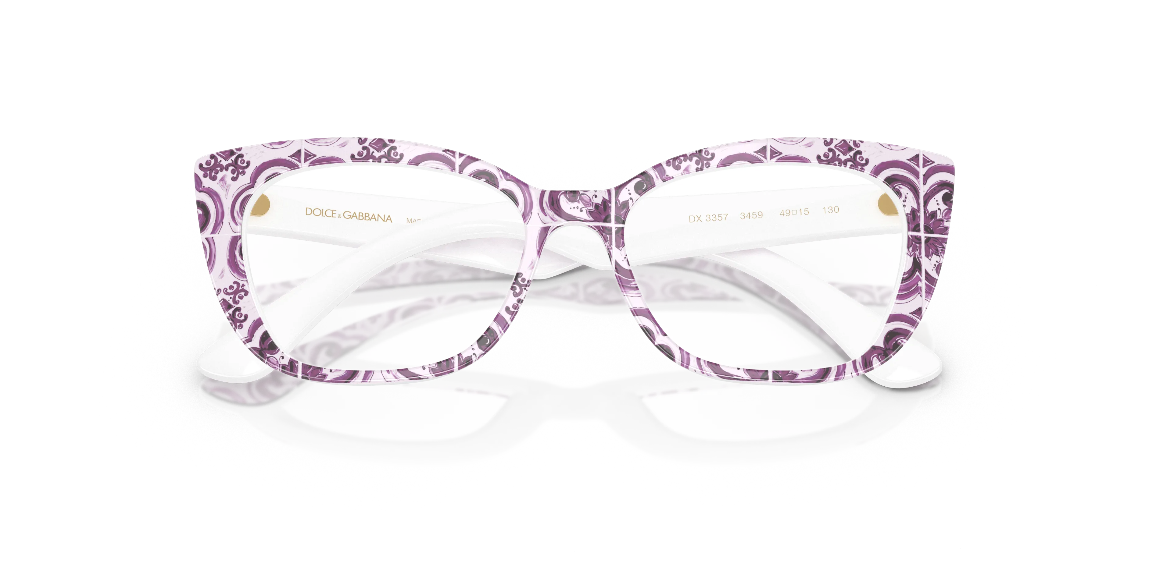 Dolce & Gabbana DX3357 3459 Montature da vista Acetato Multi-colore Cat Eye Normale - immagine 2