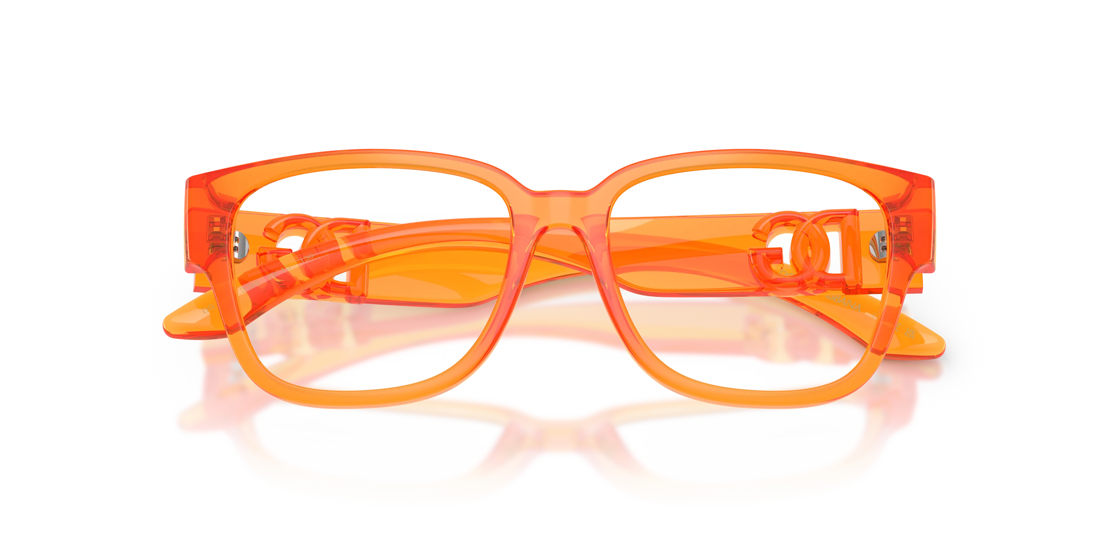 Dolce & Gabbana DX5006 3388 Montature da vista Iniettato Arancione Squadrata Normale - immagine 2