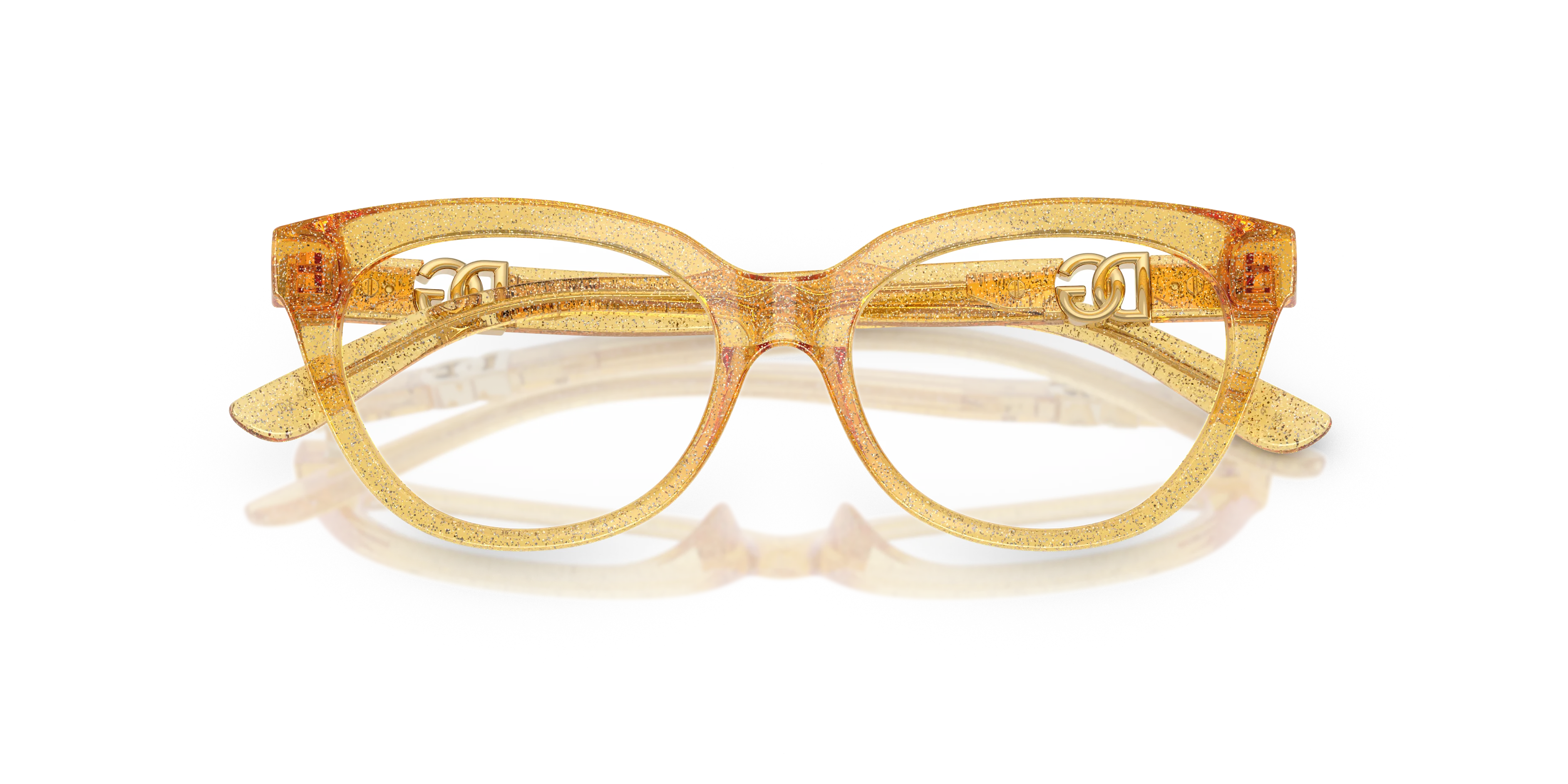 Dolce & Gabbana DX5005U 3455 Montature da vista Iniettato Giallo Farfalla Normale - immagine 2