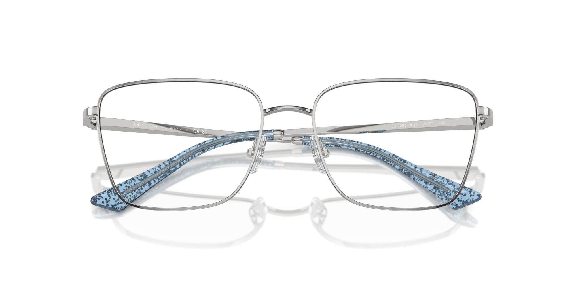 Jimmy Choo JC2003 3014 Montature da vista Metallo Argento Pillow Normale - immagine 2