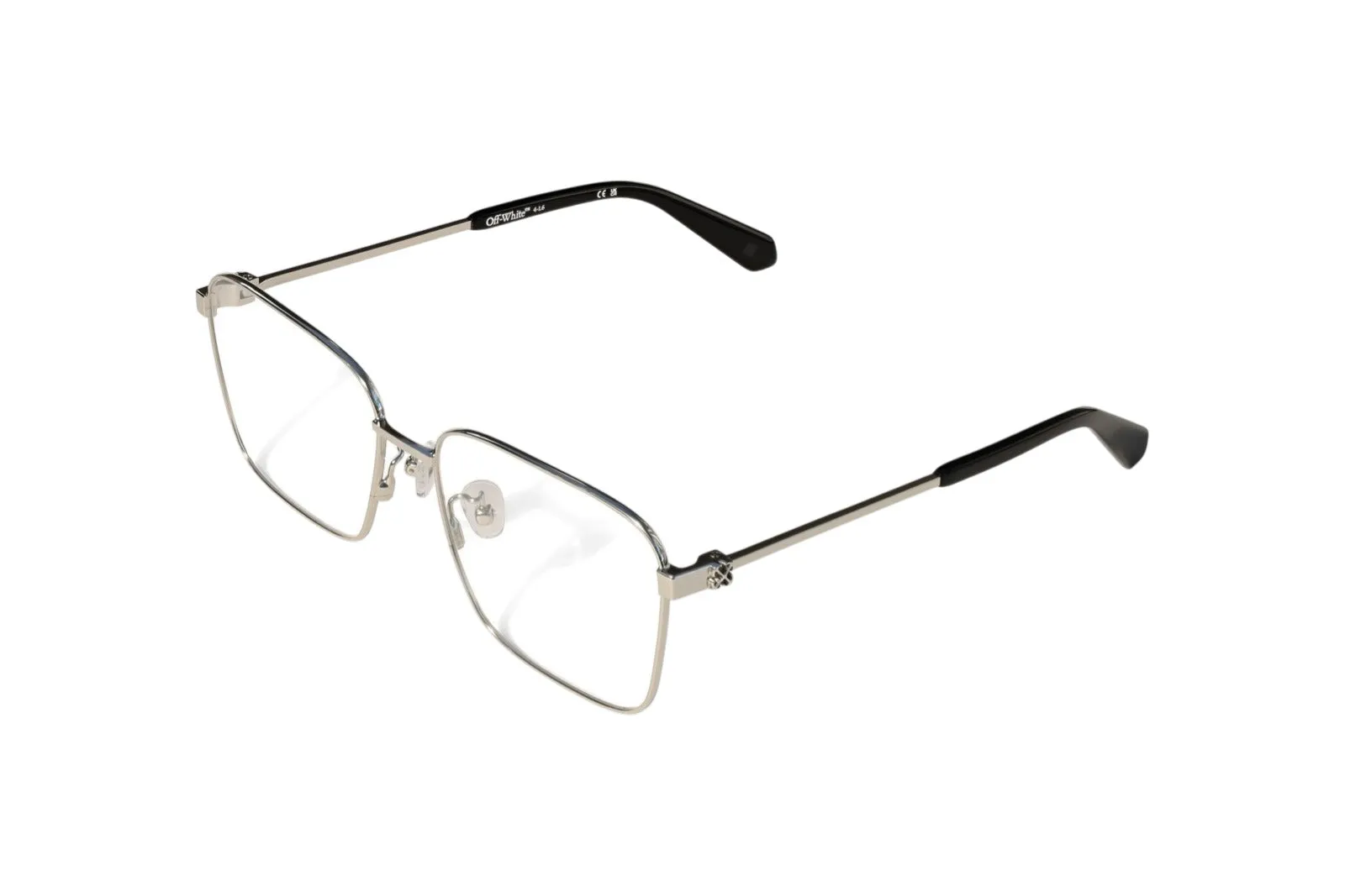 Off-White OW6018 7200 Montature da vista Metallo Argento Squadrata - immagine 1