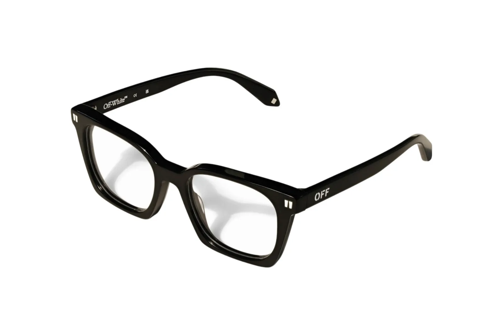 Off-White OW5024 STYLE 5024 1000 Montature da vista Acetato Nero Squadrata - immagine 1