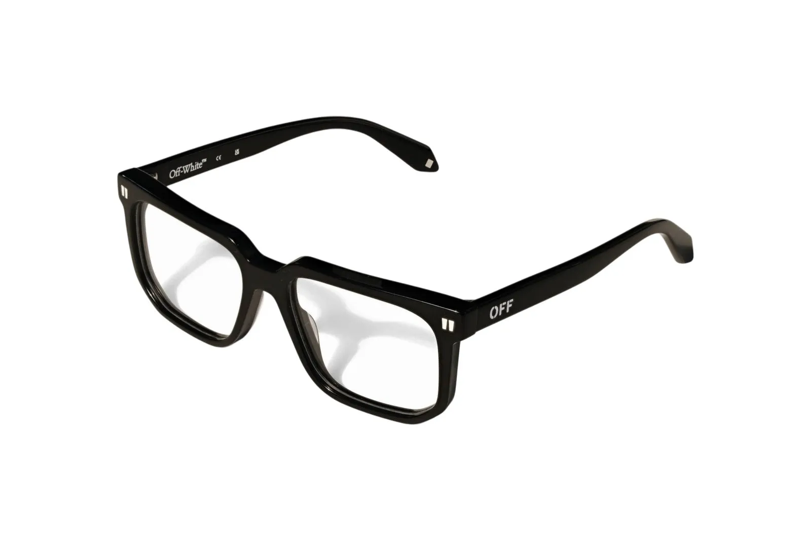 Off-White OW5023 STYLE 5023 1000 Montature da vista Acetato Nero Squadrata - immagine 1