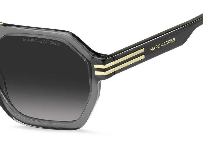 Marc Jacobs MARC 587/S KB7/9O Occhiali da sole Plastica Grigio Grigio Geometrica Sfumato - immagine 4