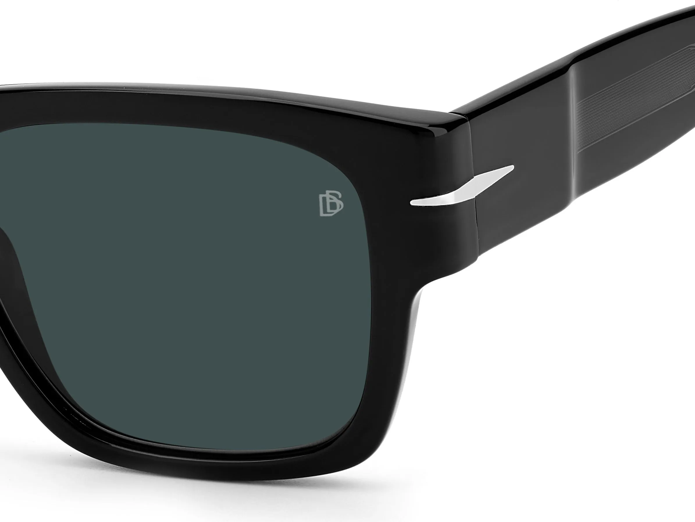 DAVID BECKHAM DB 7000/S BOLD 807/KU Occhiali da sole Acetato Nero Grigio Squadrata Normale - immagine 3