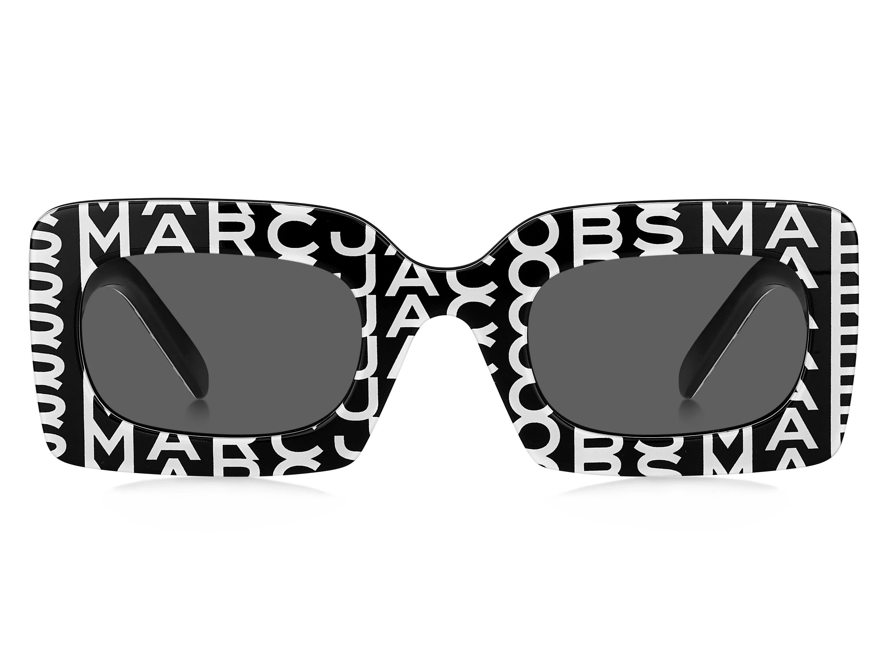 Marc Jacobs MARC 488/N/S 03K/IR Occhiali da sole Plastica Nero/bianco Grigio Squadrata - immagine 3