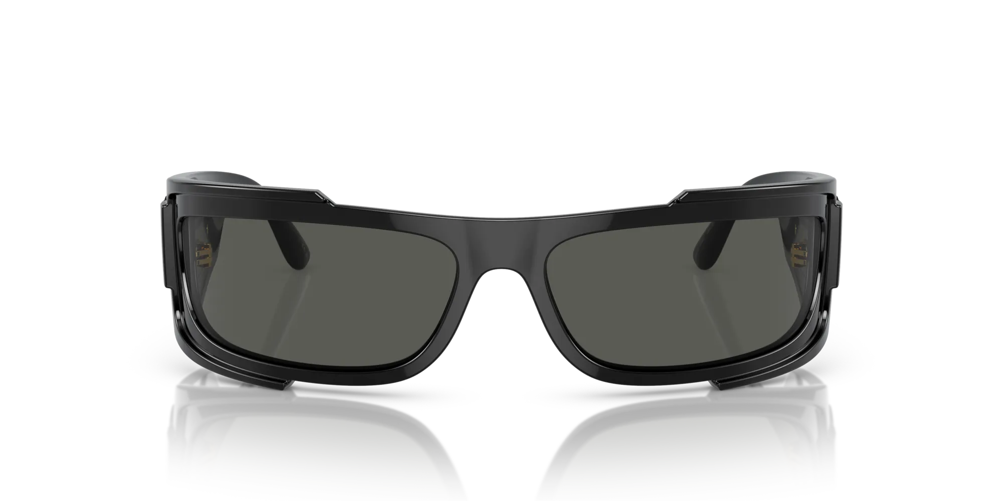 Versace VE4446 GB1/87 Occhiali da sole Nylon Nero Grigio Squadrata Normale - immagine 3