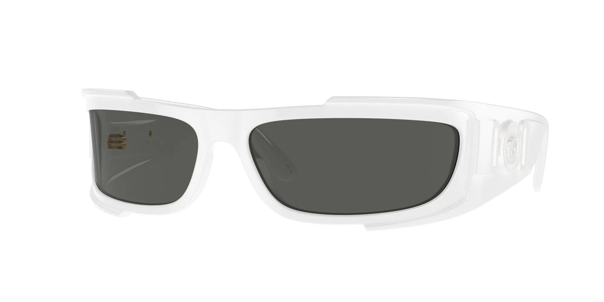 Versace VE4446 314/87 Occhiali da sole Nylon Bianco Grigio Squadrata Normale - immagine 1