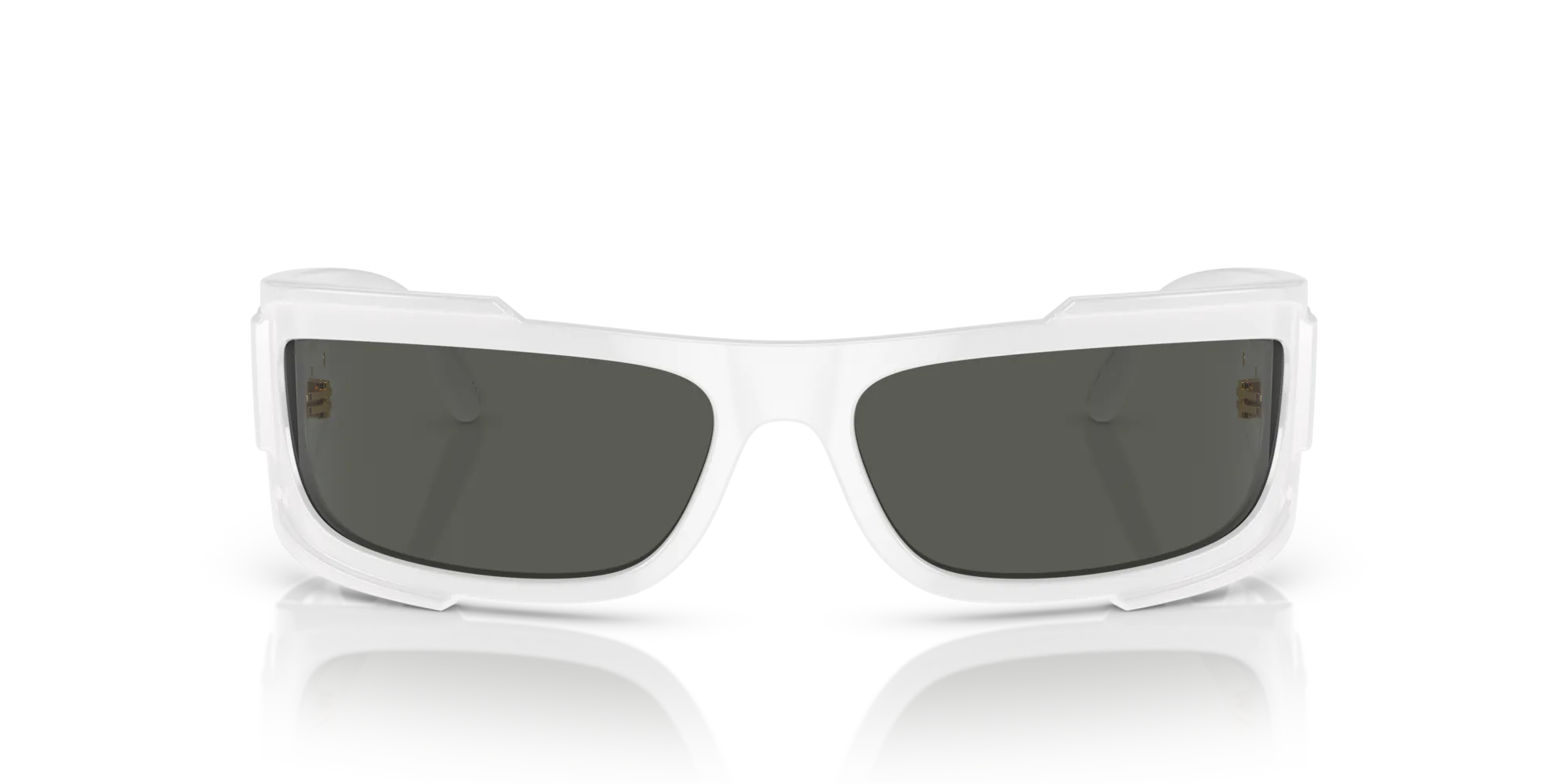 Versace VE4446 314/87 Occhiali da sole Nylon Bianco Grigio Squadrata Normale - immagine 3