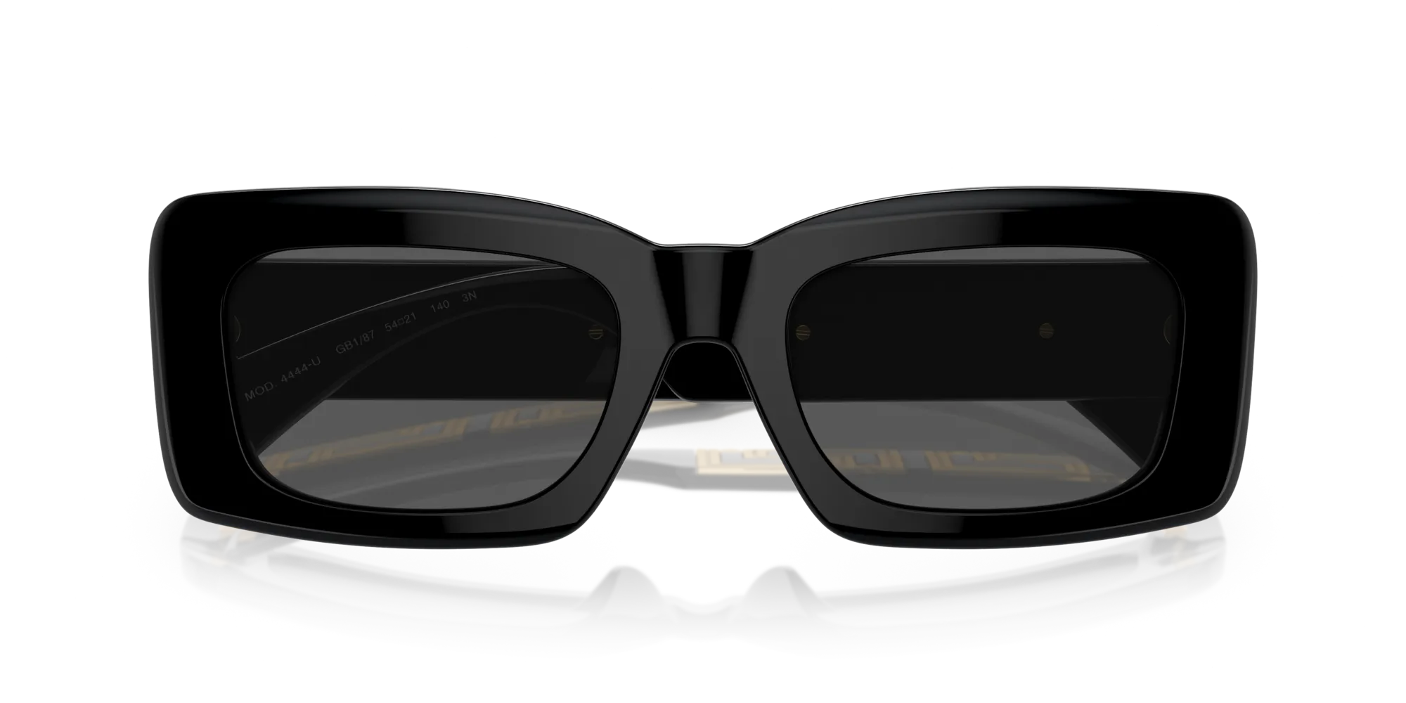Versace VE4444U GB1/87 Occhiali da sole Acetato Nero Grigio Squadrata Normale - immagine 2