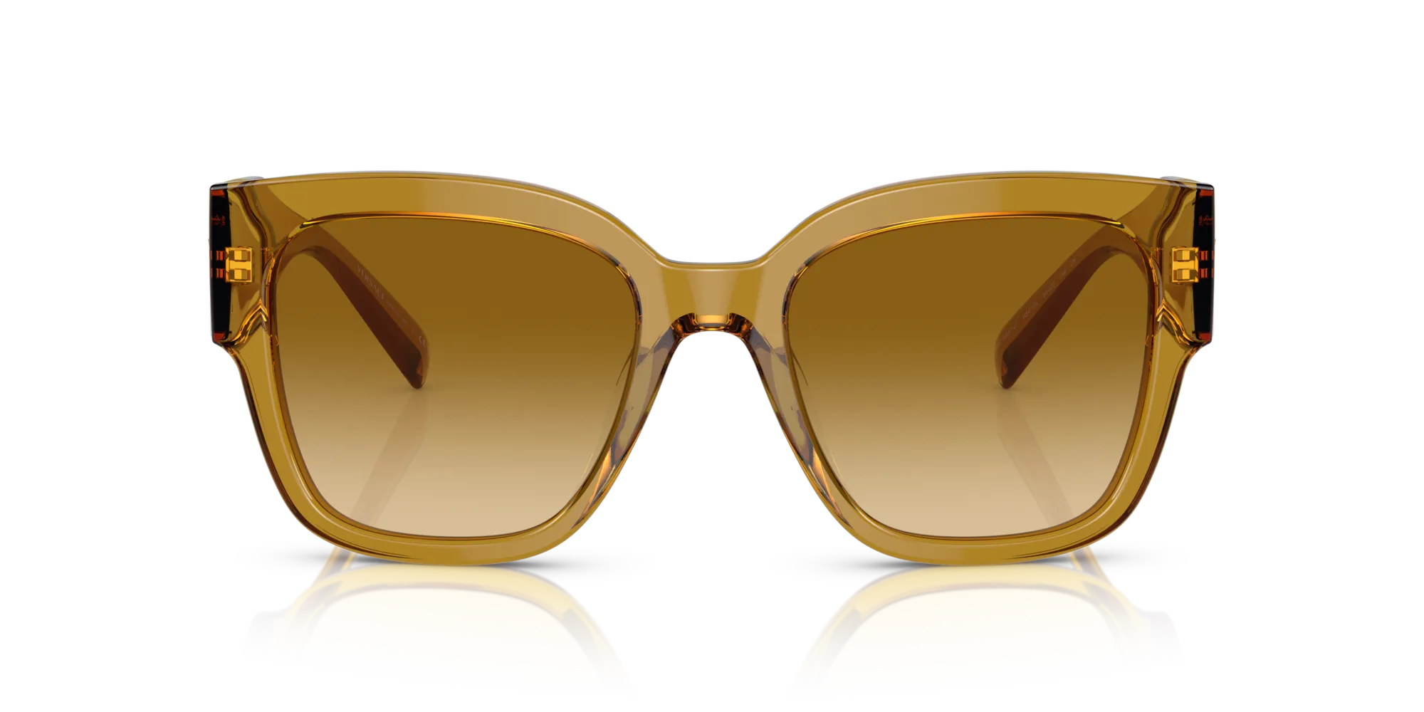 Versace VE4437U 53472L Occhiali da sole Acetato Giallo Giallo Pillow Normale Sfumato - immagine 3