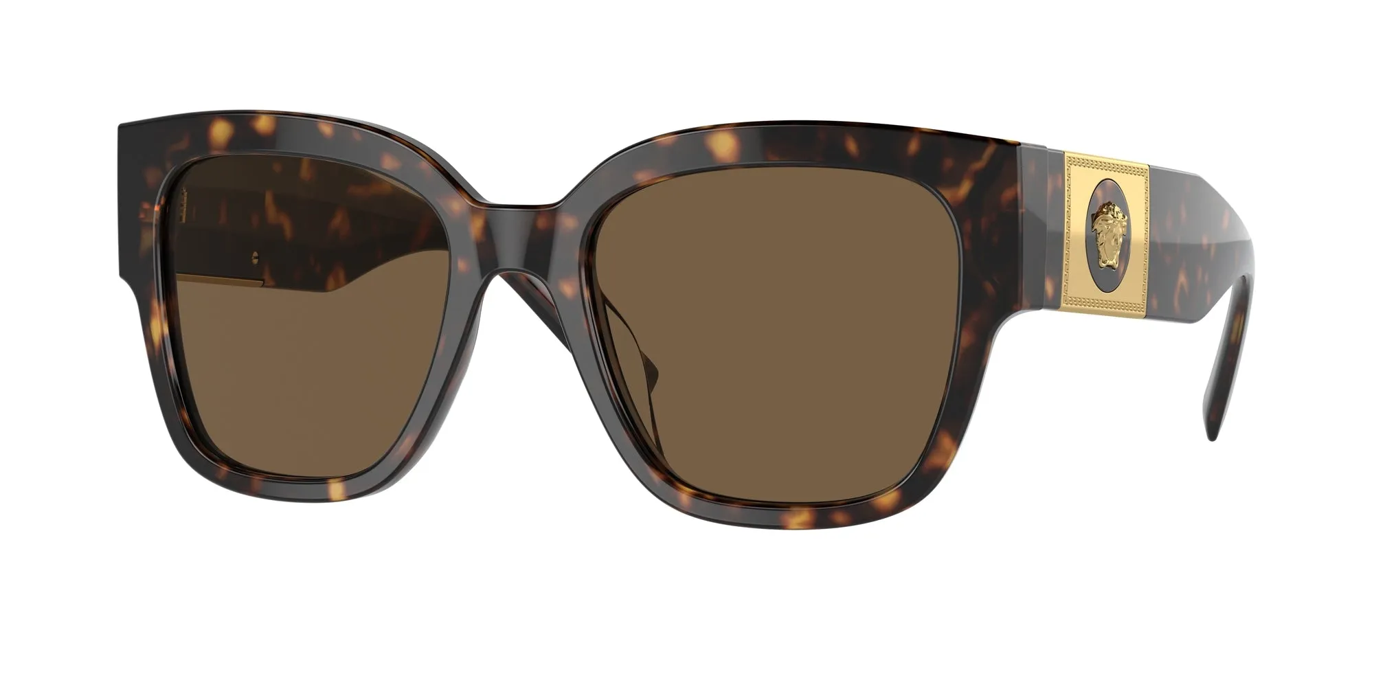 Versace VE4437U 108/73 Occhiali da sole Acetato Tartaruga Marrone Pillow Normale - immagine 1