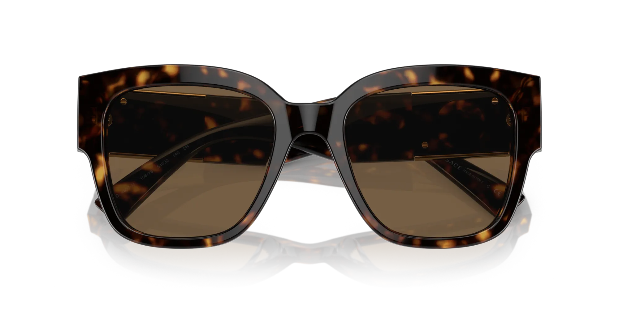 Versace VE4437U 108/73 Occhiali da sole Acetato Tartaruga Marrone Pillow Normale - immagine 2