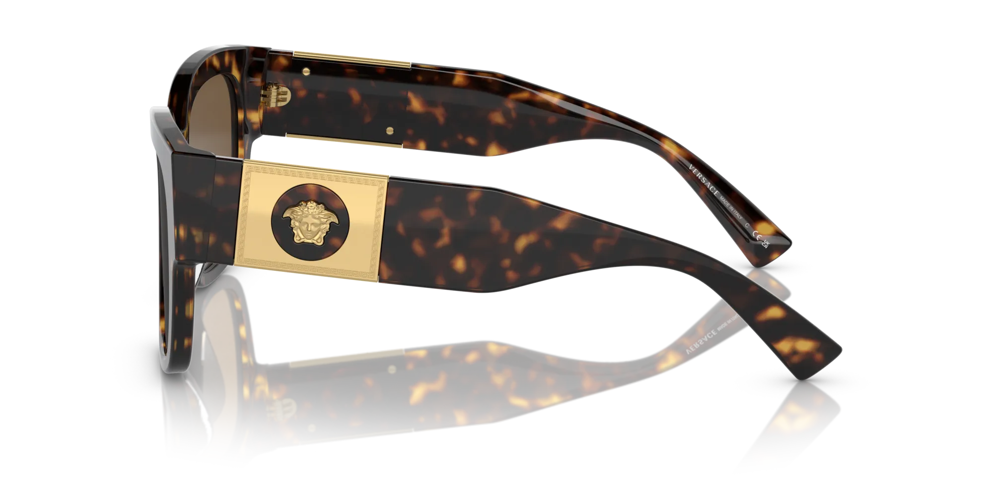 Versace VE4437U 108/73 Occhiali da sole Acetato Tartaruga Marrone Pillow Normale - immagine 4