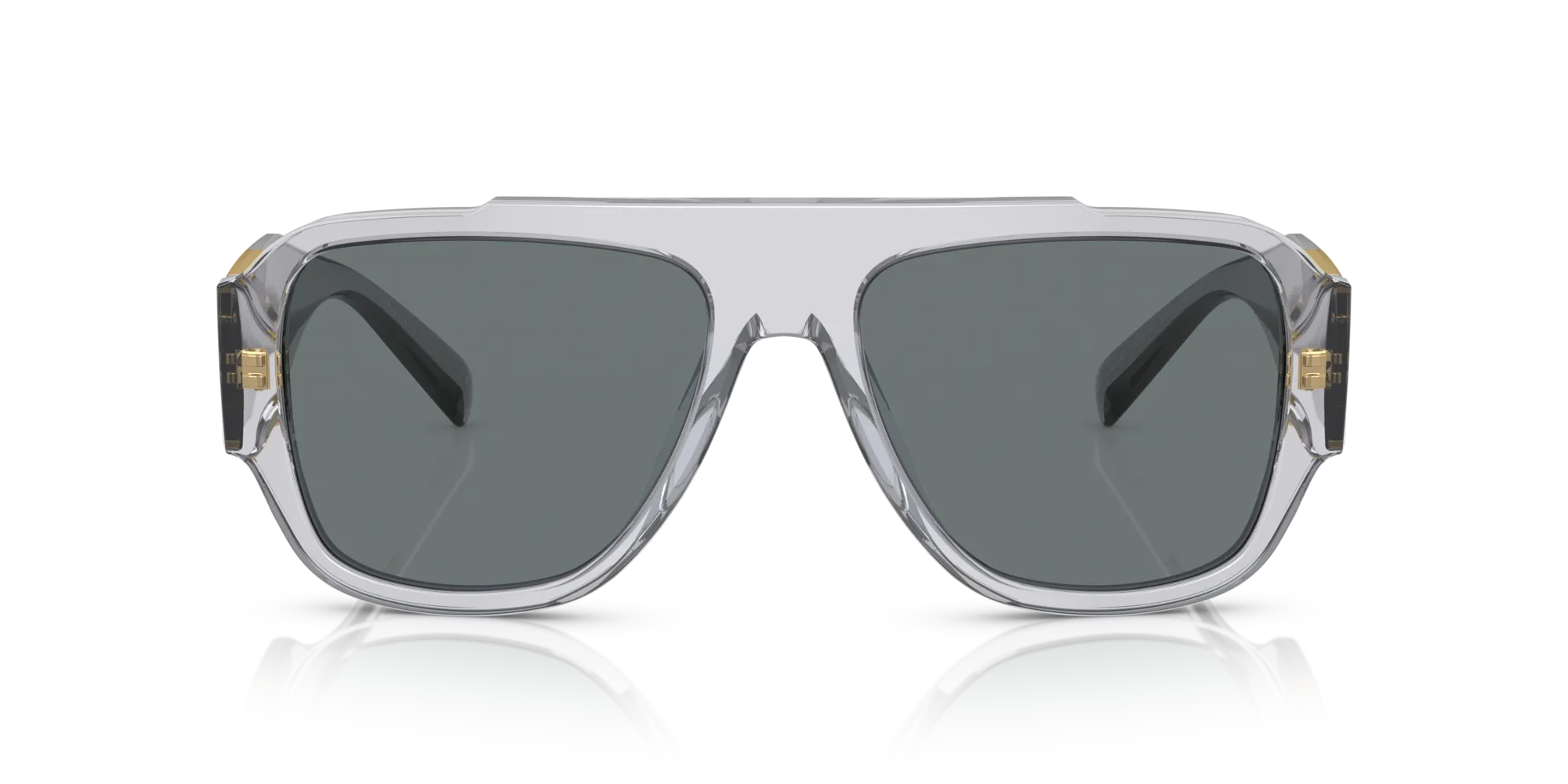 Versace VE4436U 530580 Occhiali da sole Acetato Grigio Blu Pillow Normale - immagine 3