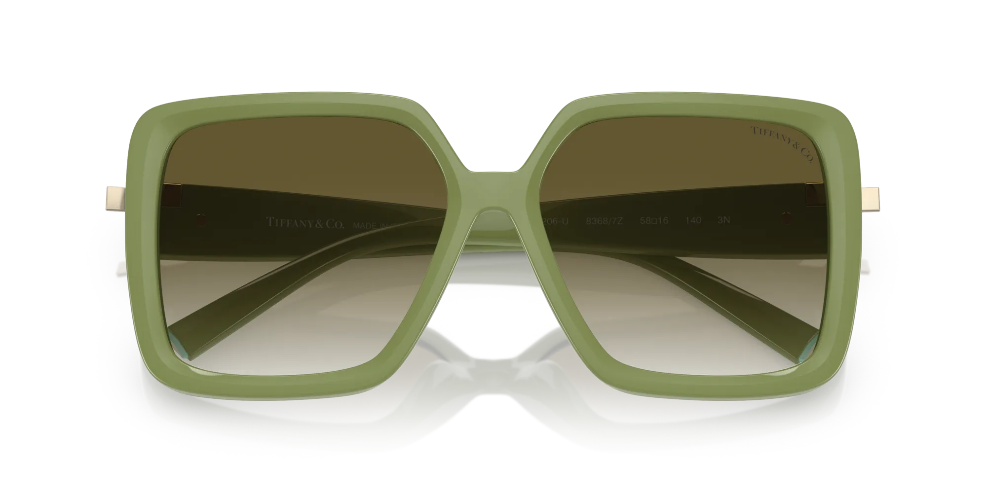 Tiffany TF4206U 83687Z Occhiali da sole Iniettato Marrone Grigio Squadrata Normale Sfumato - immagine 2