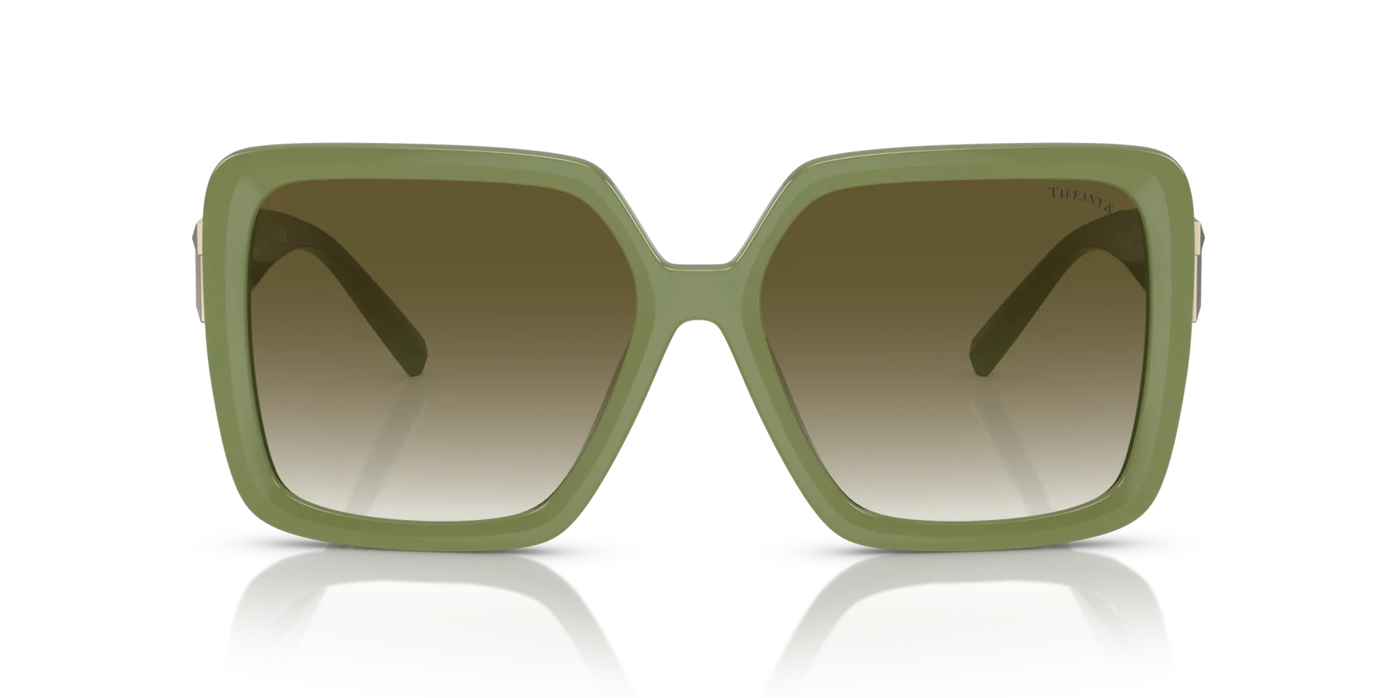 Tiffany TF4206U 83687Z Occhiali da sole Iniettato Marrone Grigio Squadrata Normale Sfumato - immagine 3