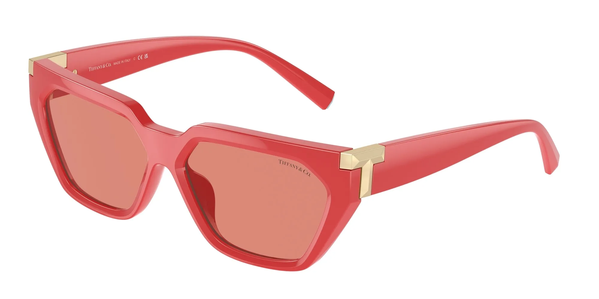 Tiffany TF4205U 837084 Occhiali da sole Iniettato Rosso Rosa Geometrica Normale - immagine 1