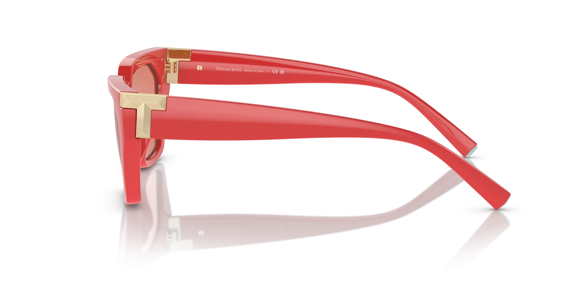 Tiffany TF4205U 837084 Occhiali da sole Iniettato Rosso Rosa Geometrica Normale - immagine 4