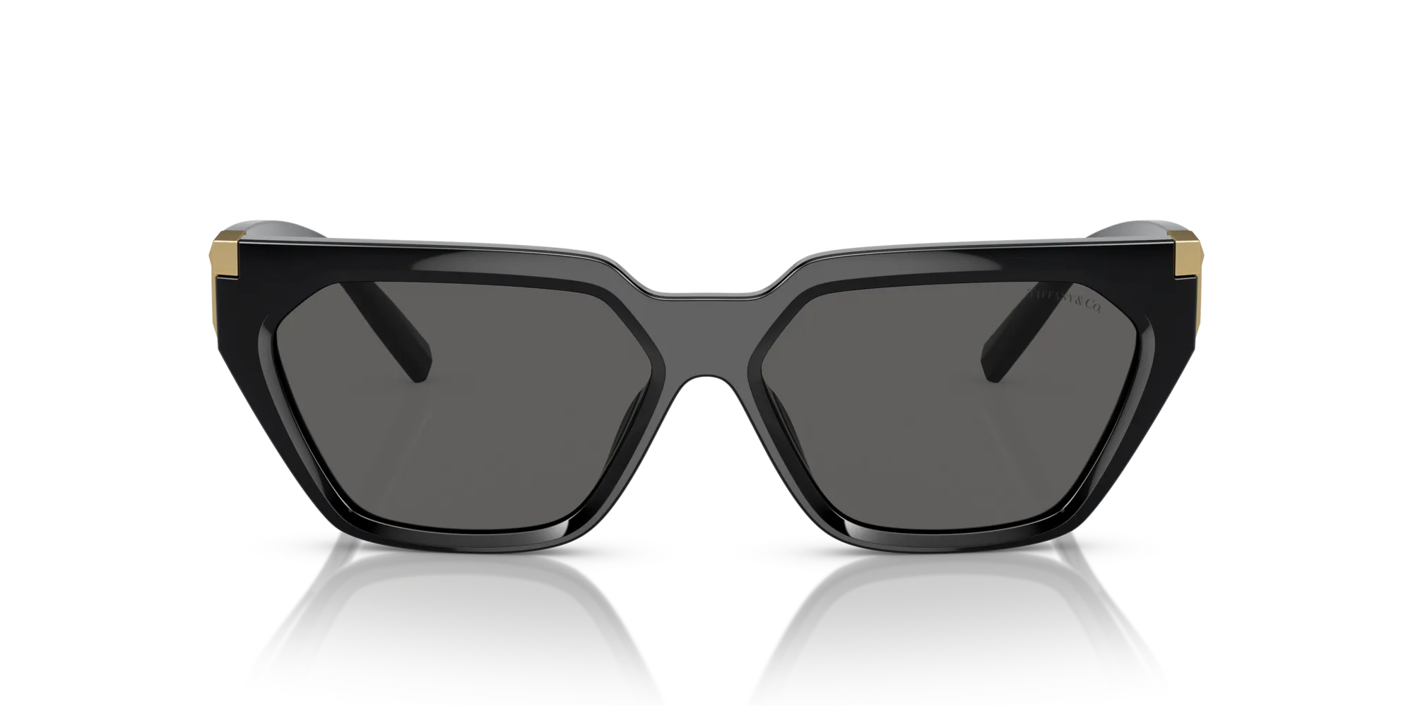 Tiffany TF4205U 8001S4 Occhiali da sole Iniettato Nero Grigio Geometrica Normale Sfumato - immagine 3
