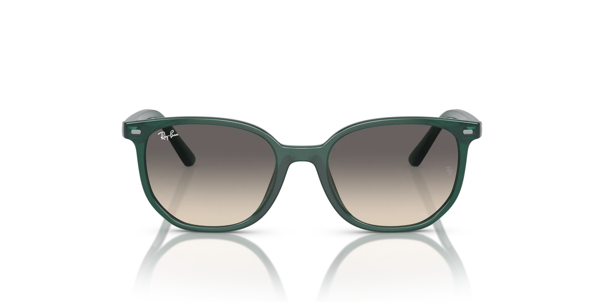 Ray - Ban RJ9097S JUNIOR ELLIOT 713011 Occhiali da sole bambino Nylon Verde Grigio Geometrica Normale Sfumato - immagine 3