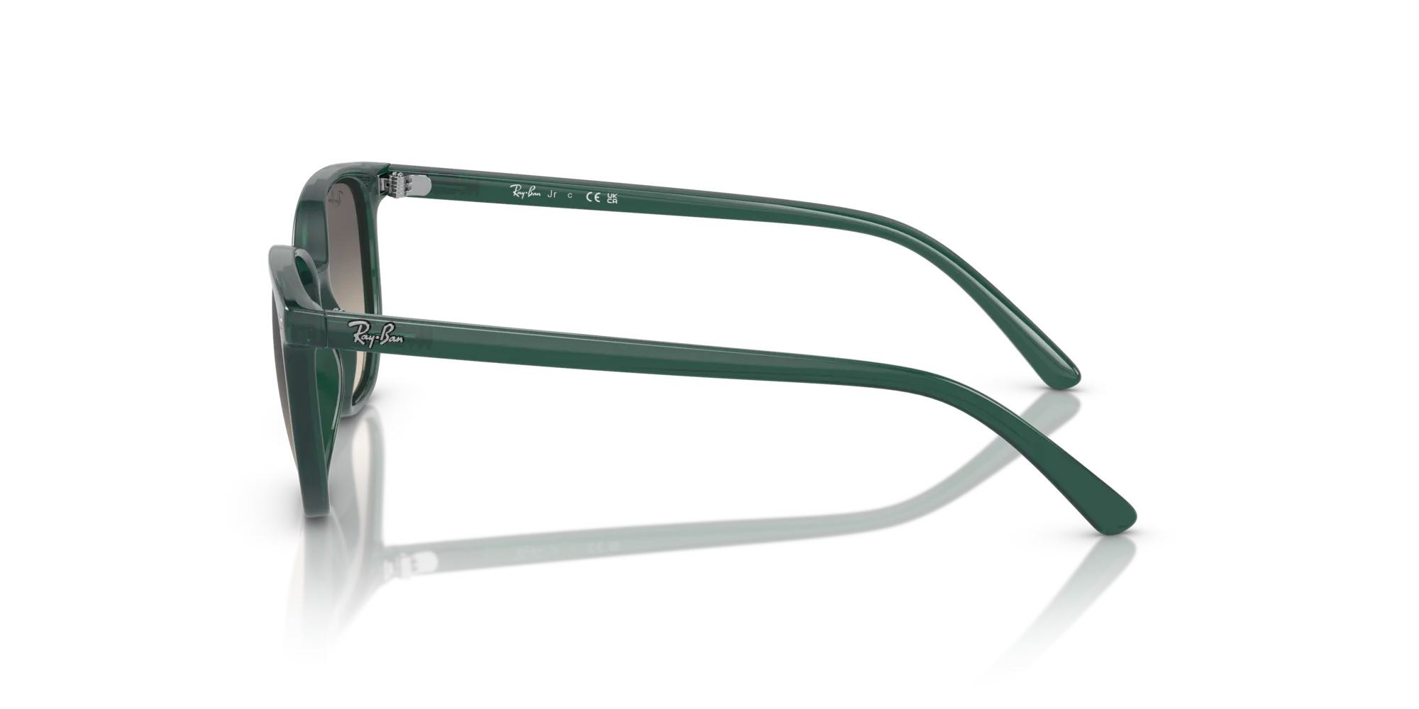 Ray - Ban RJ9097S JUNIOR ELLIOT 713011 Occhiali da sole bambino Nylon Verde Grigio Geometrica Normale Sfumato - immagine 4