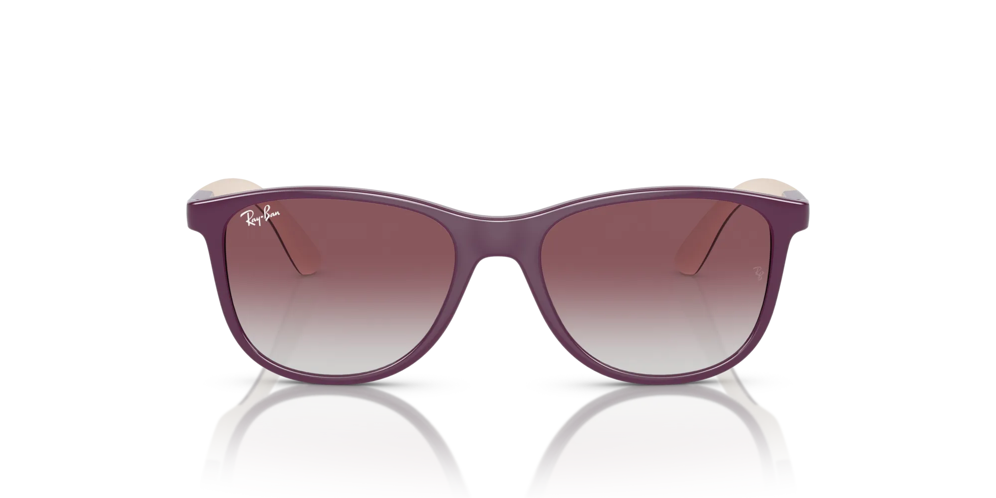 Ray - Ban RJ9077S 71348G Occhiali da sole bambino Iniettato Rosa Grigio Squadrata Normale Sfumato - immagine 3