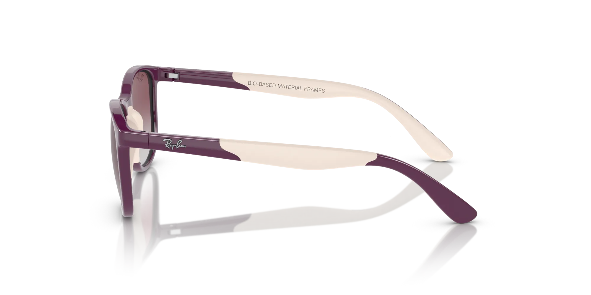 Ray - Ban RJ9077S 71348G Occhiali da sole bambino Iniettato Rosa Grigio Squadrata Normale Sfumato - immagine 4