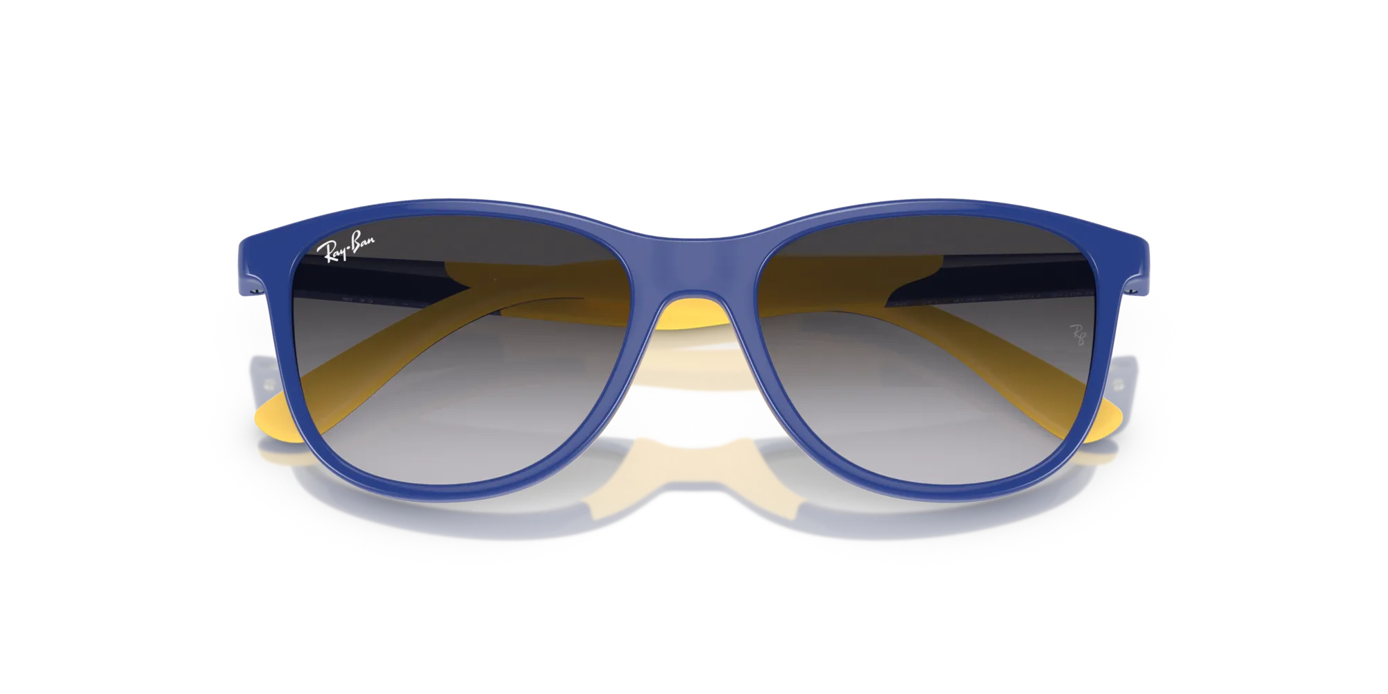 Ray - Ban RJ9077S 71328G Occhiali da sole Iniettato Blu Grigio Squadrata Normale Sfumato - immagine 2