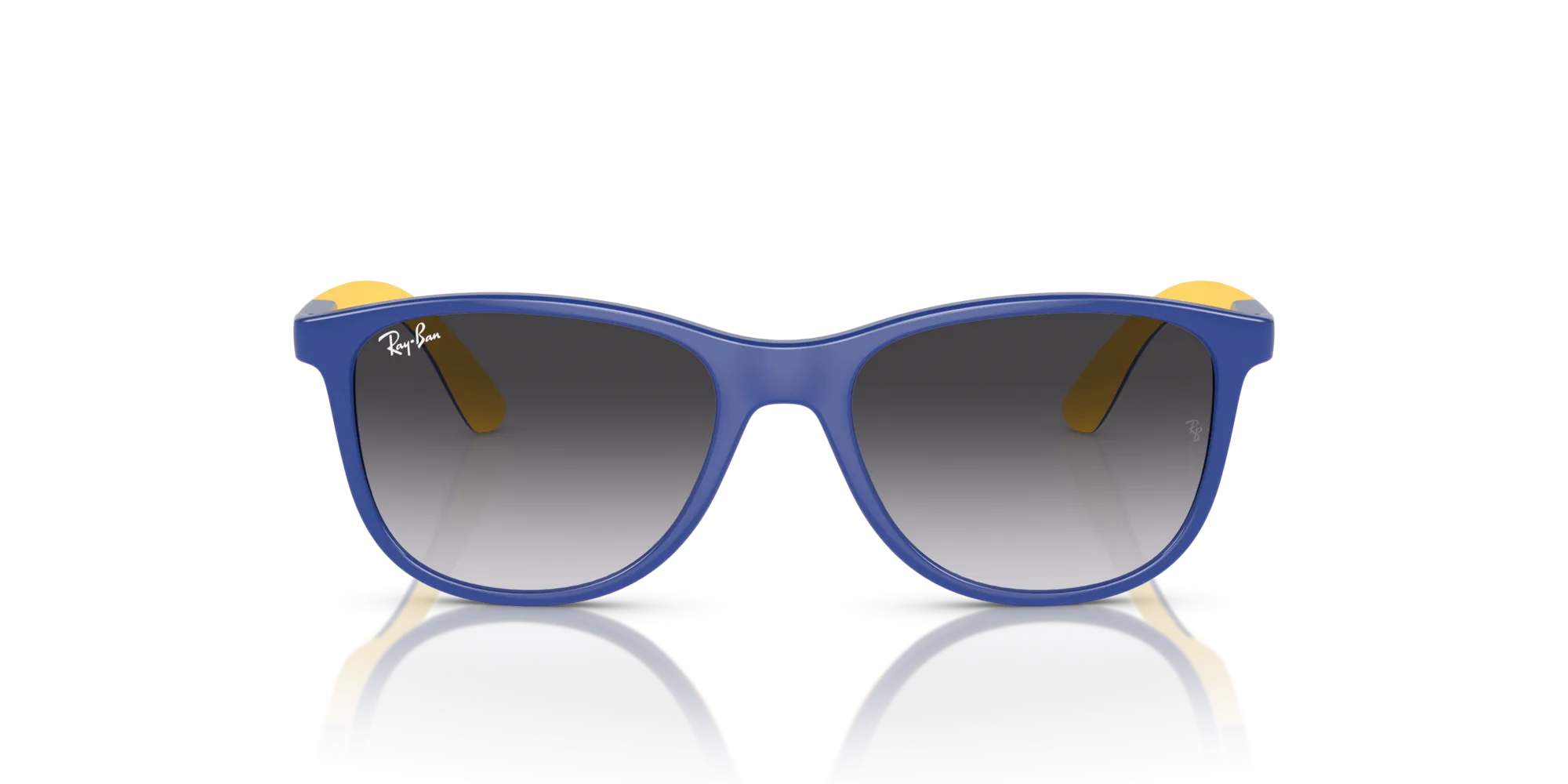 Ray - Ban RJ9077S 71328G Occhiali da sole Iniettato Blu Grigio Squadrata Normale Sfumato - immagine 3
