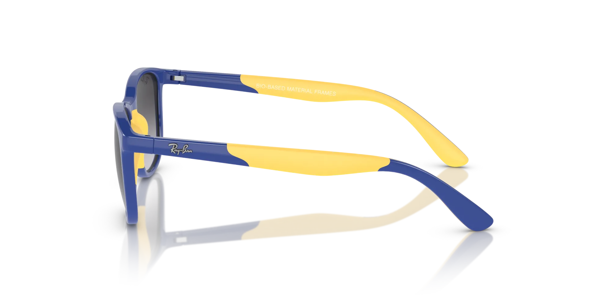 Ray - Ban RJ9077S 71328G Occhiali da sole Iniettato Blu Grigio Squadrata Normale Sfumato - immagine 4