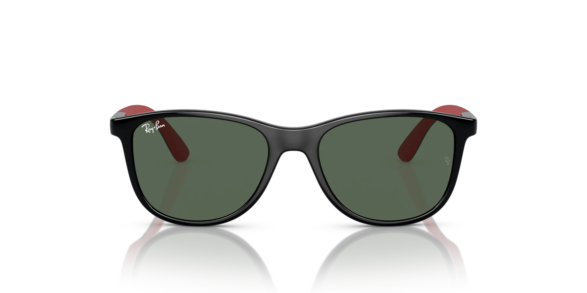 Ray - Ban RJ9077S 713171 Occhiali da sole bambino Iniettato Nero Verde Squadrata Normale - immagine 3