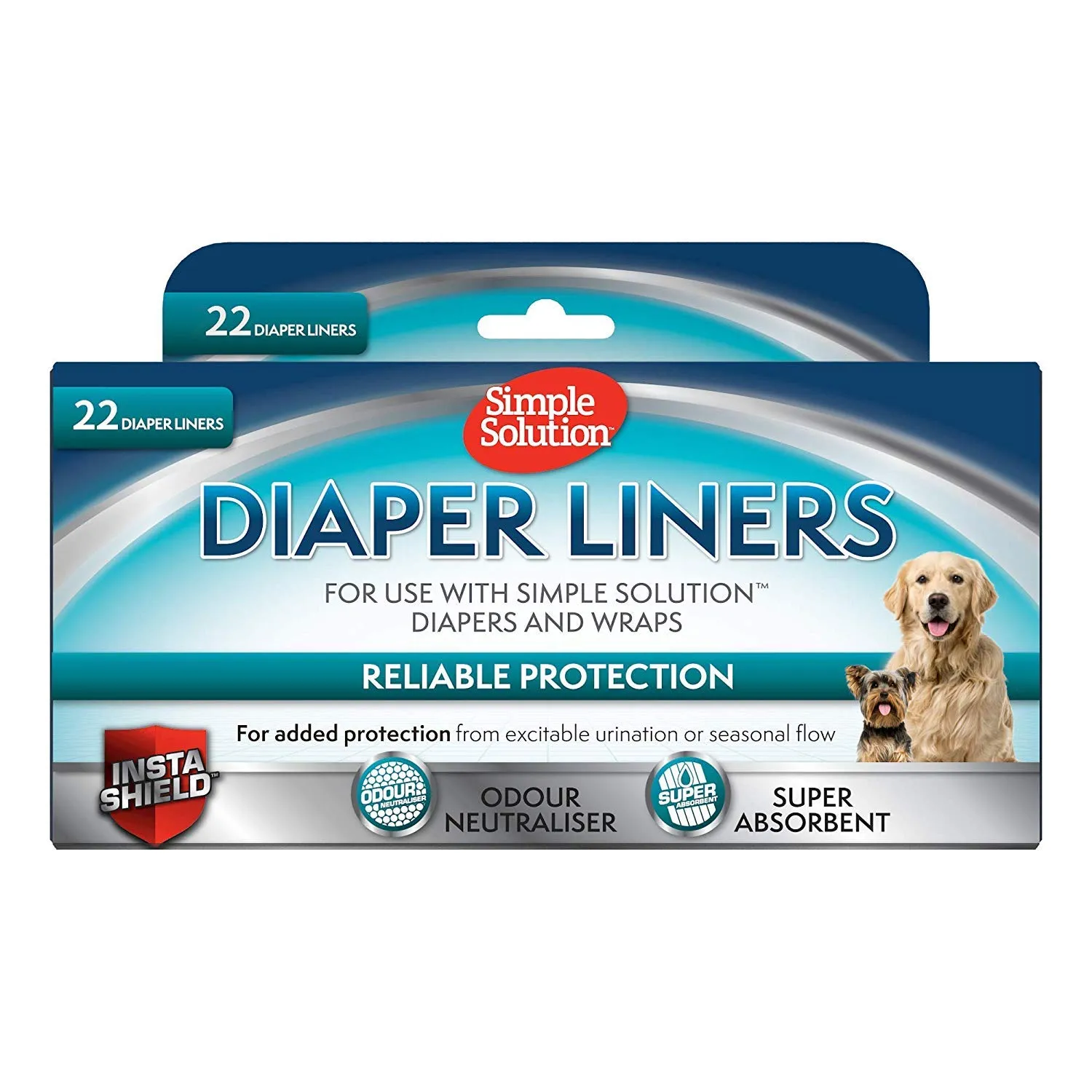 Simple Solution Assorbenti Monouso Ultra Assorbenti Pannolini Cani, 22 pz - immagine 1