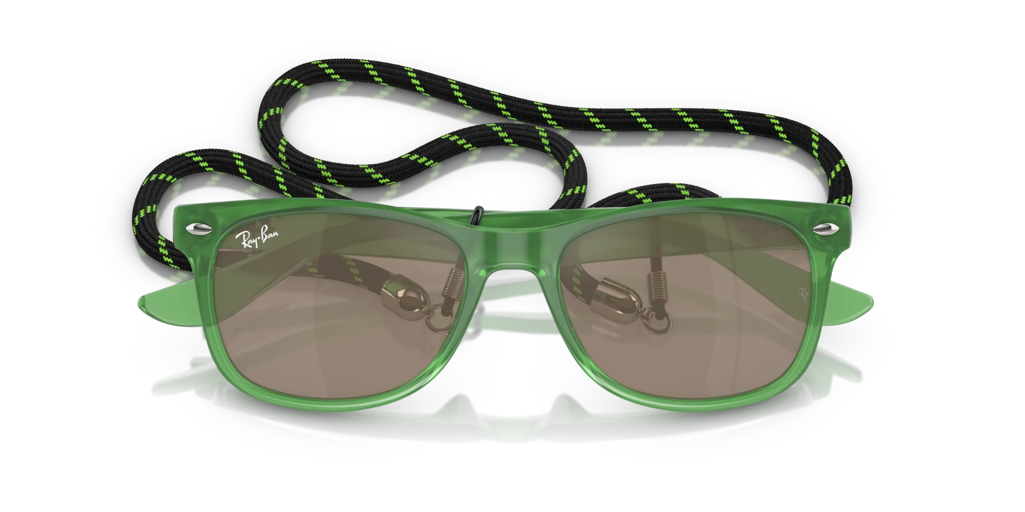 Ray - Ban RJ9052S JUNIOR NEW WAYFARER 71465A Occhiali da sole Nylon Verde [""] Squadrata Normale - immagine 2