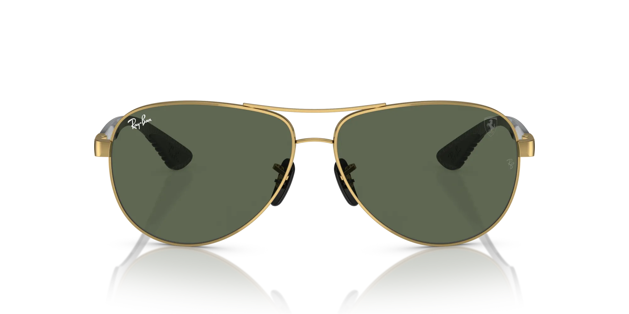 Ray - Ban RB8331M F00871 Occhiali da sole Metallo Oro Verde Pilot Normale - immagine 3