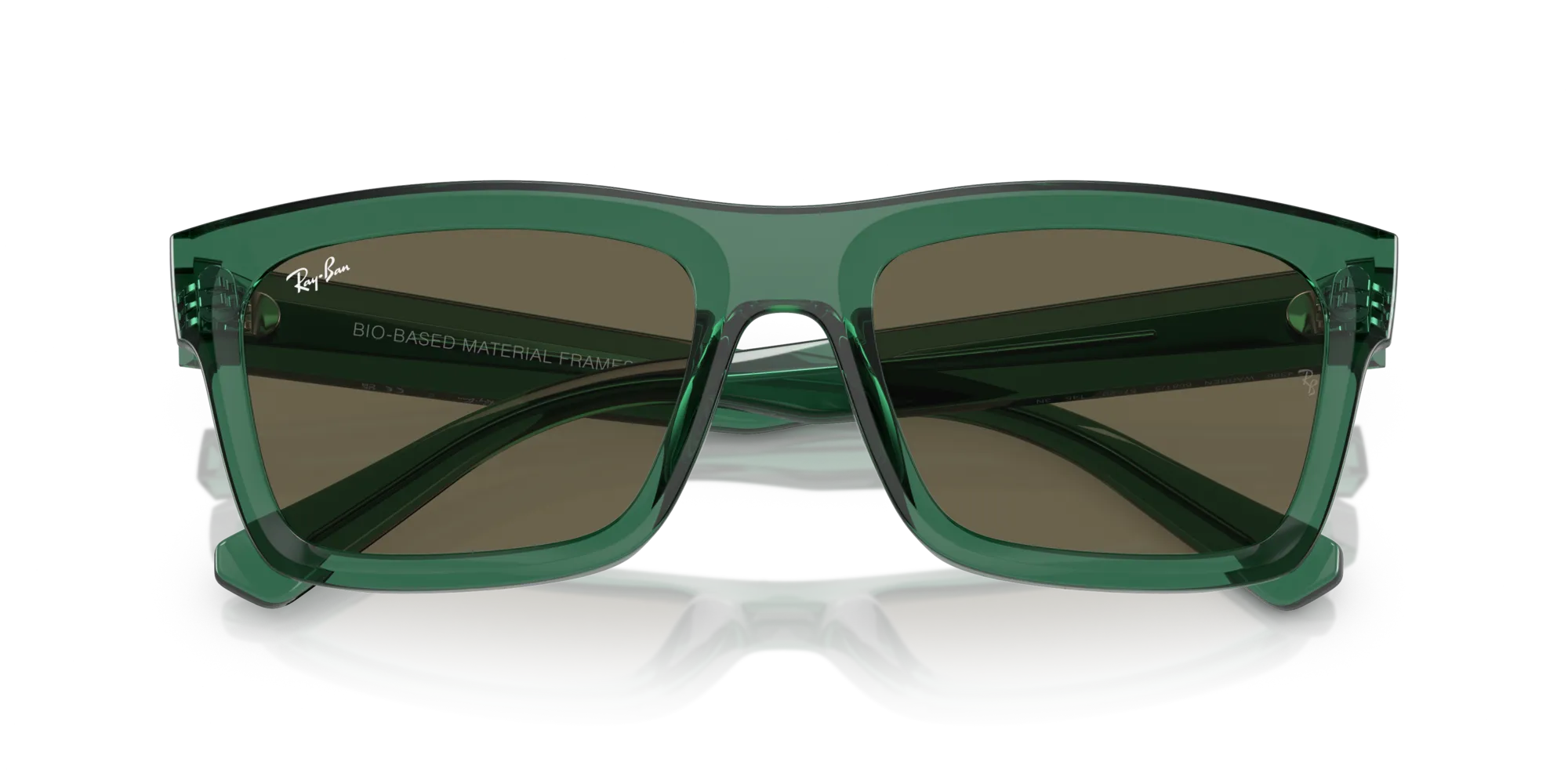Ray - Ban RB4396 WARREN 6681/3 Occhiali da sole Acetato Verde Marrone Squadrata Normale - immagine 2