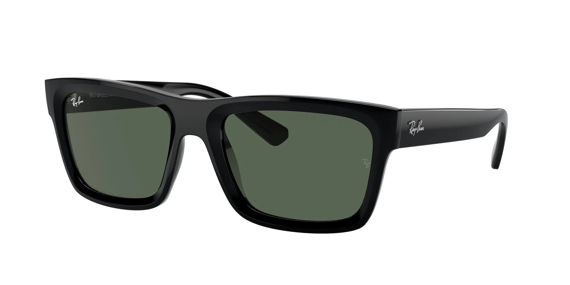 Ray - Ban RB4396 WARREN 667771 Occhiali da sole Acetato Nero Verde Squadrata Normale - immagine 1