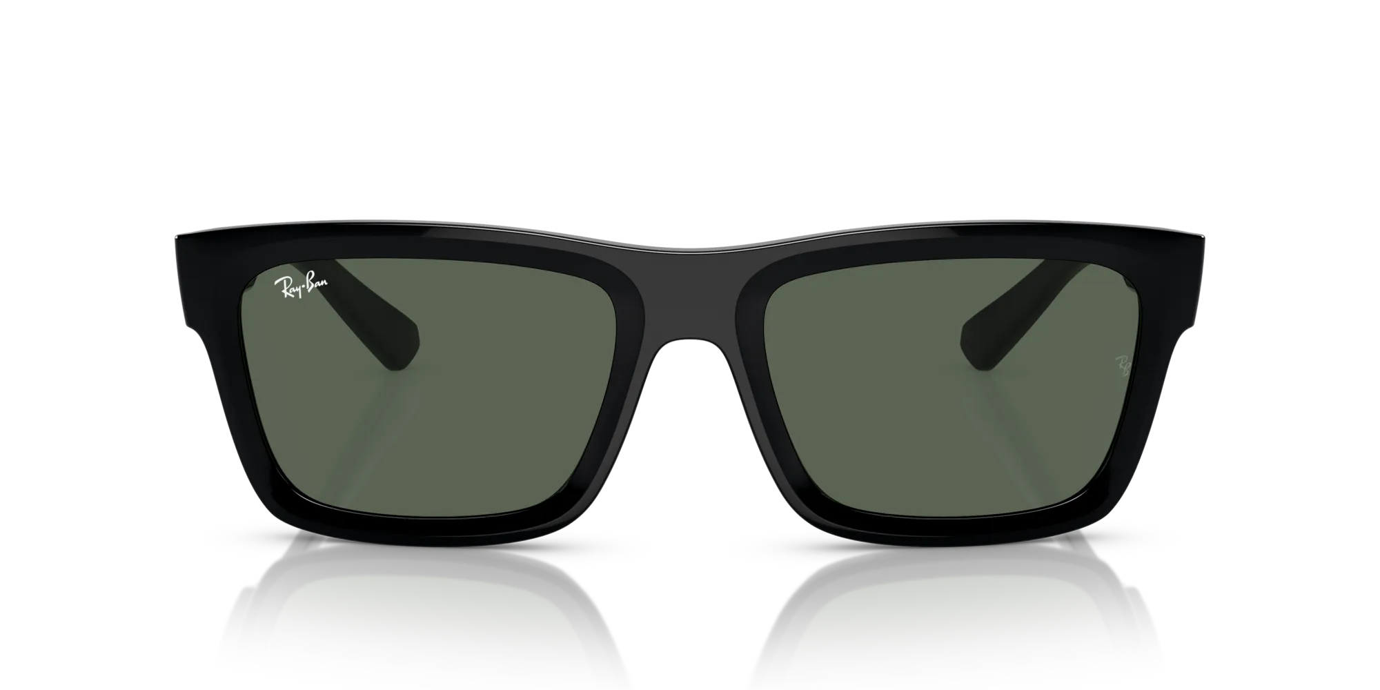 Ray - Ban RB4396 WARREN 667771 Occhiali da sole Acetato Nero Verde Squadrata Normale - immagine 3